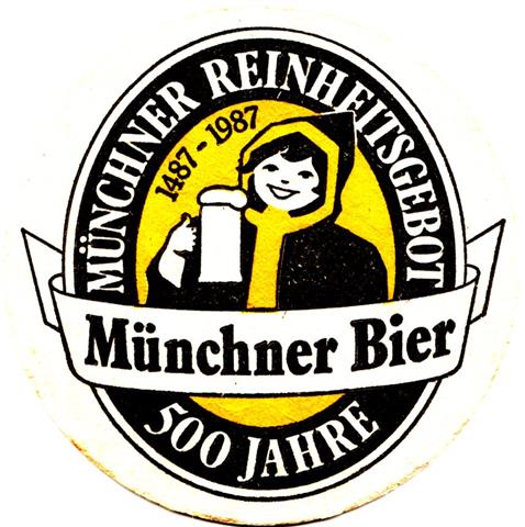 münchen m-by august gemein 3b (rund215-500 jahre 1987-schwarzgelb)